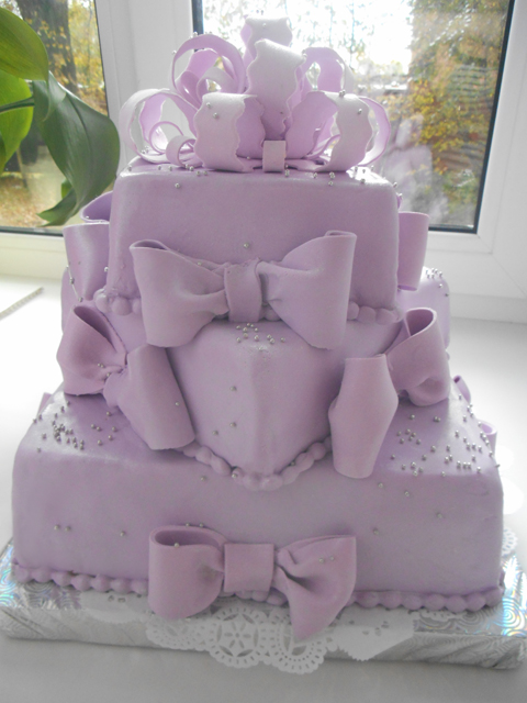 Свадебный с бантами