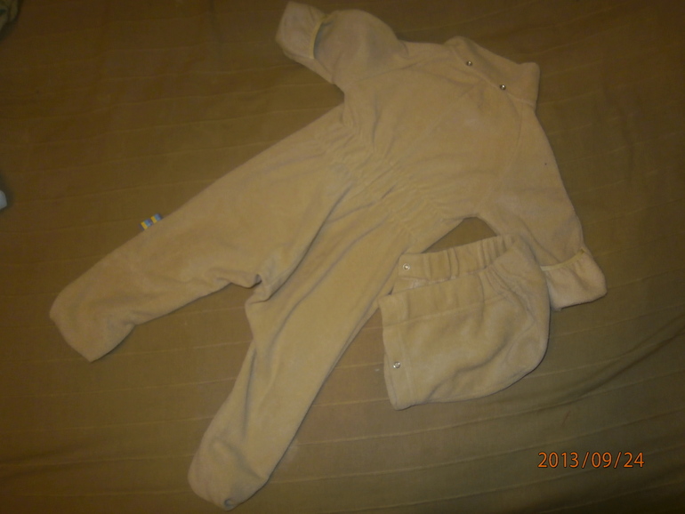 Флисовый слингокомбинезон ILM 0-6 мес.