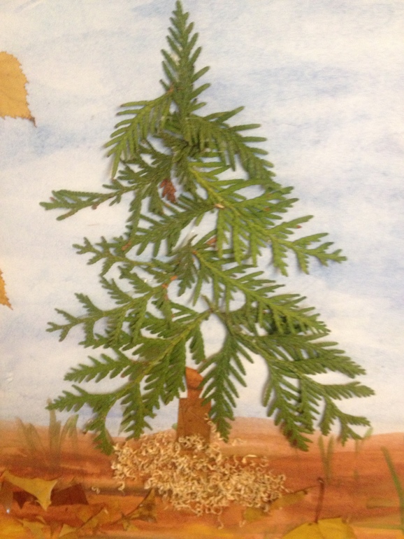 Поделка в детский сад из природных материалов