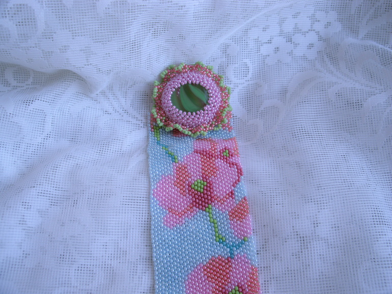 Галстук - брошь "Орхидея"