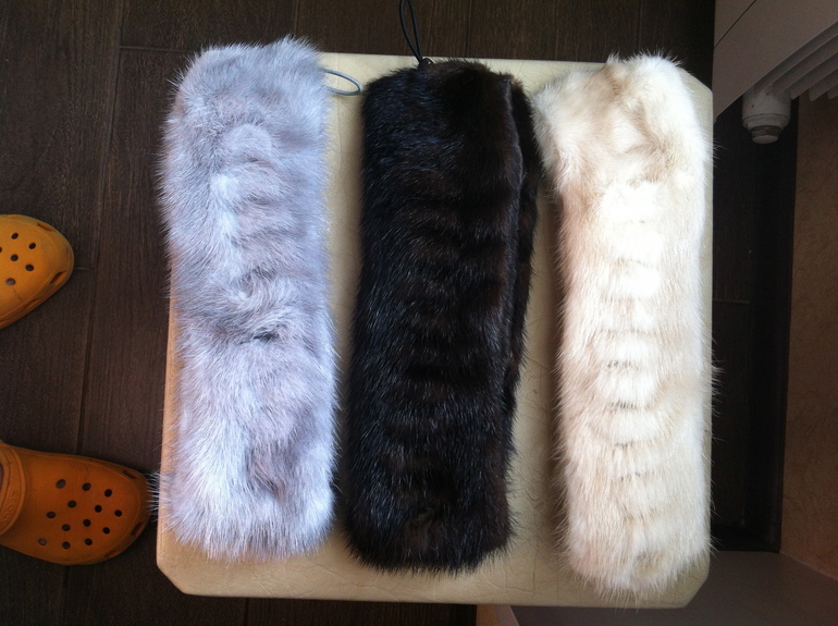 меховые повязки норка -хорь