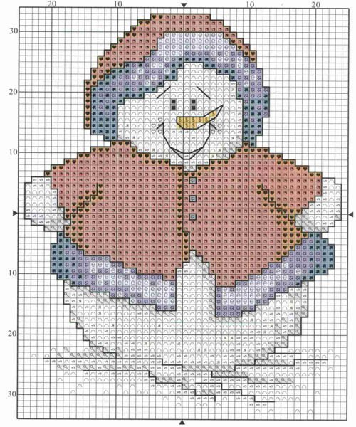 схемы снеговики и новогодние