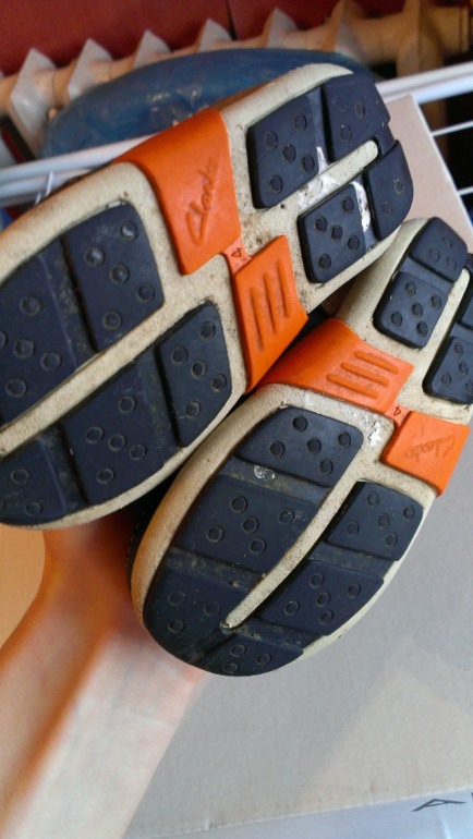 Ботиночки Clarks первые шаги 19,5 б/у 500руб