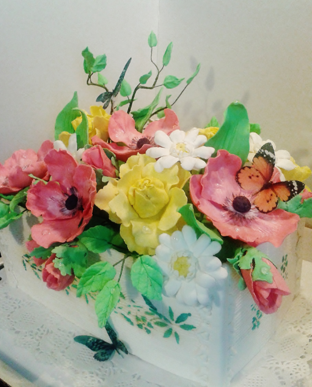 Ящичек с цветами