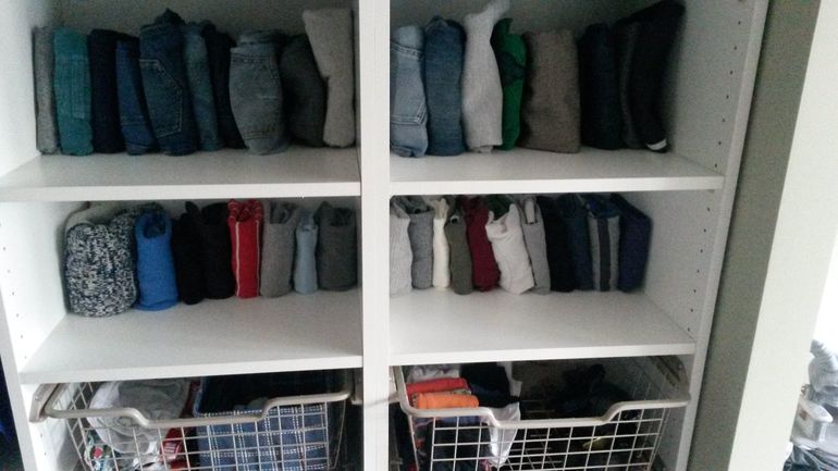 Хранение одежды в шкафу приспособления