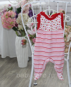 Высокие ползунки на лямках