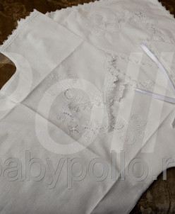 Крестильный комплект со стразами 0-6 и 6-12 мес