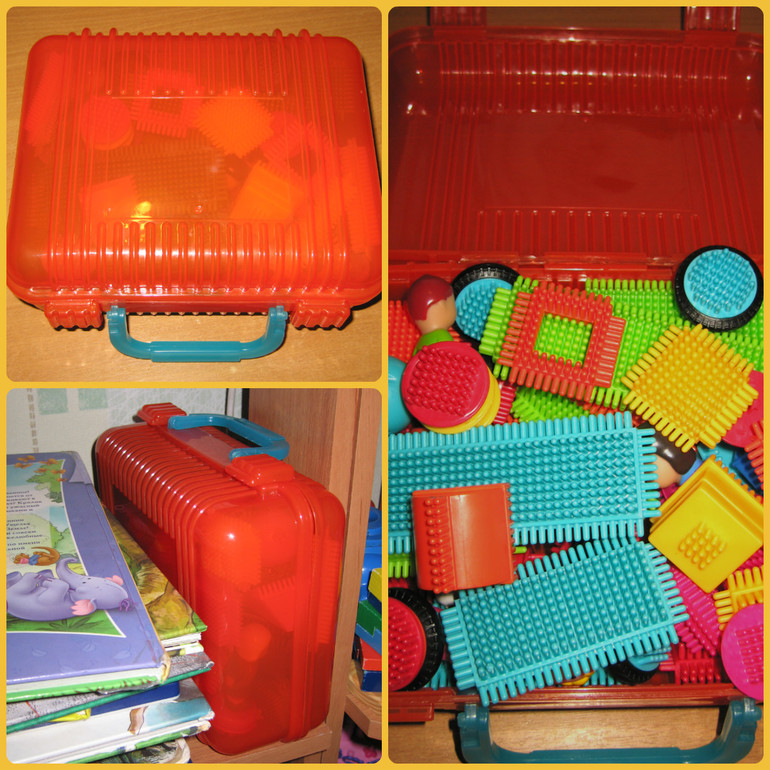 Игольчатый конструктор BATTAT Bristle Blocks 85 эл. с фигурками людей (отчет, много фото)