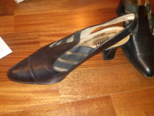 Черные кожаные новые босоножки Hogl Австрия