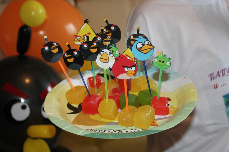 День рождения в стиле Angry birds