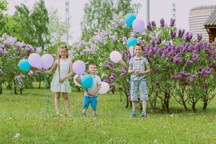 Фото детский день рождения на природе