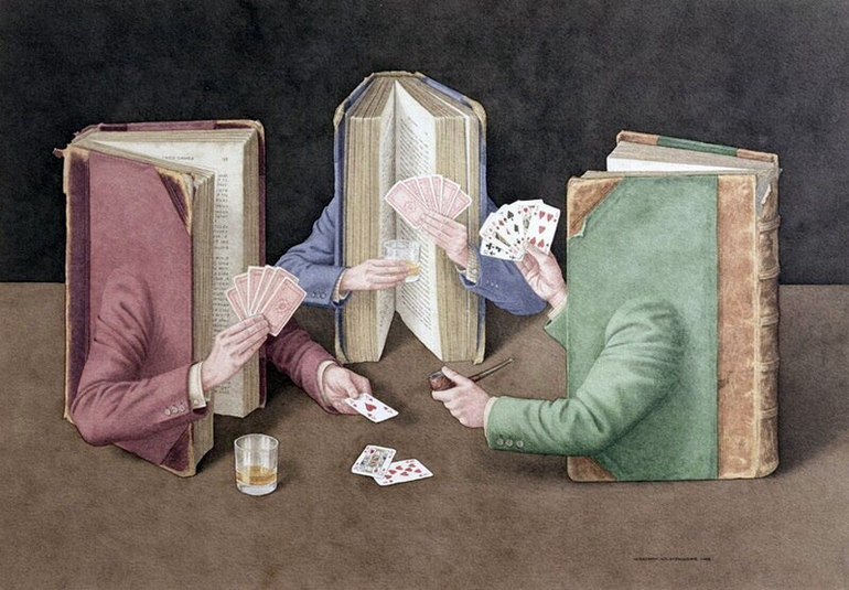Книга в главной роли.