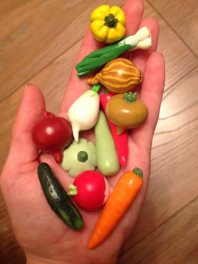Овощи и фрукты из полимерной глины
