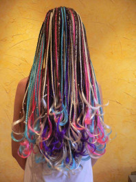 Плетение Афрокосички, пони тайл, французские,дреды