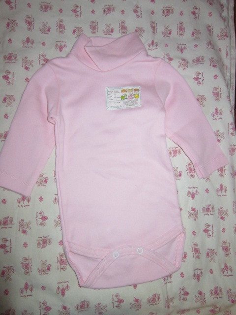 Теплый боди-гольф для девочки