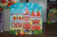 Бизиборд (развивающая доска) ручной работы