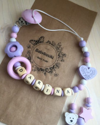 Именной держатель для соски