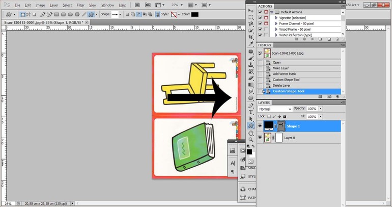 Custom Shape Tool работает не так как мне бы хотелось