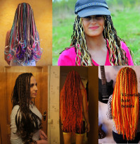 Плетение Афрокосички, пони тайл, французские,дреды