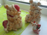 Фигурки поросят, копилки, 3 шт