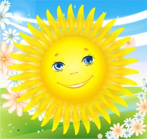 Солнце без лица картинка для детей