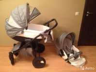 Продам коляску Tutis Zippy classic белая кожа 2в1