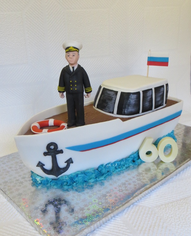 Торт Капитану на юбилей.
