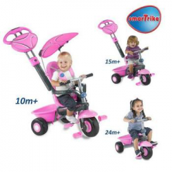 3-х колёсный велосипед «Smart trike. Sport», 3 в 1, розовый, НОВЫЙ