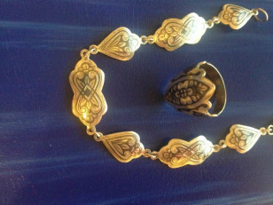 Серебро, комплект черненое