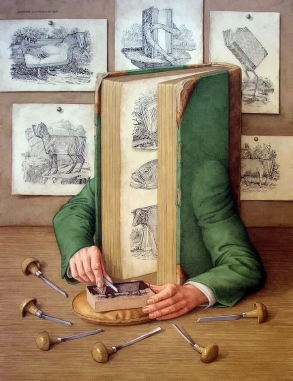 Книга в главной роли.