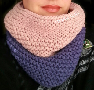 пудрово-фиолетовый снуд