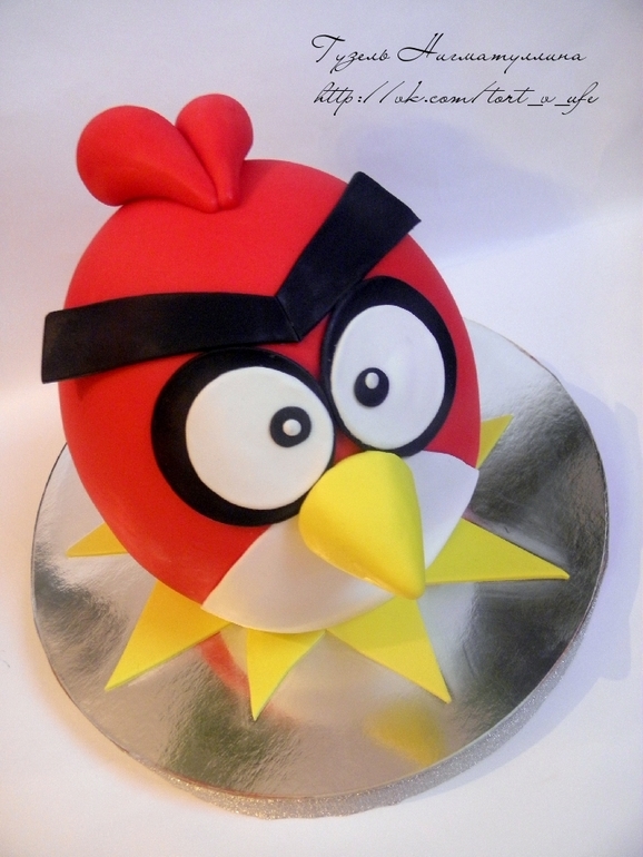Торт "Красная птица (Рэд)" из Angry Birds )))
