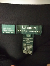 Ralph lauren юбка шерсть размер 12 черная