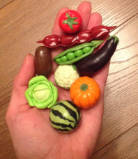 Овощи и фрукты из полимерной глины