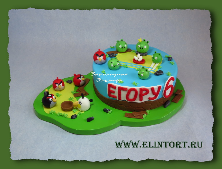 Торт "Angry Birds" ...очередная серия :)