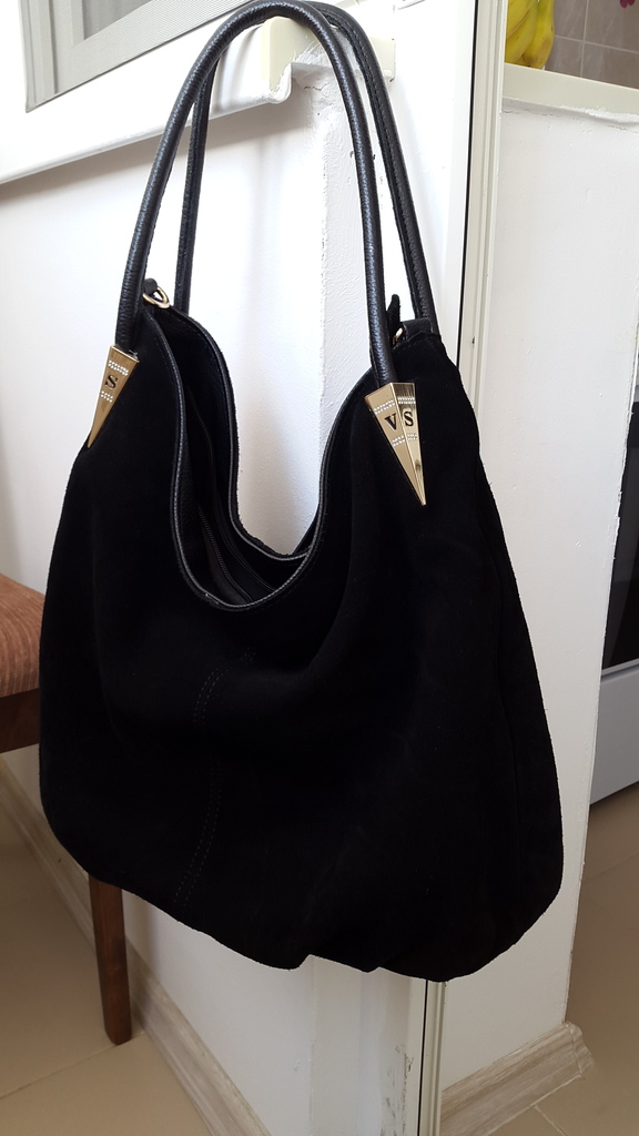 Сумка из натуральной замши