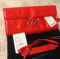 Новый клатч алый L.K.Bennett