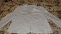 Пиджак бело-серый летний р.50-54