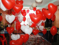 Воздушные шарики на день Святого Валентина