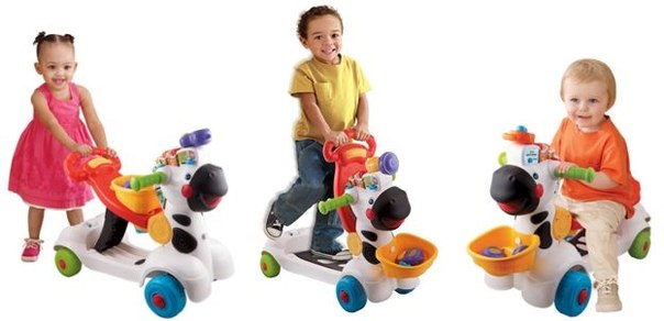 Vtech музыкальные ходунки+ каталка машинка + самокат в 1 “Зебра”