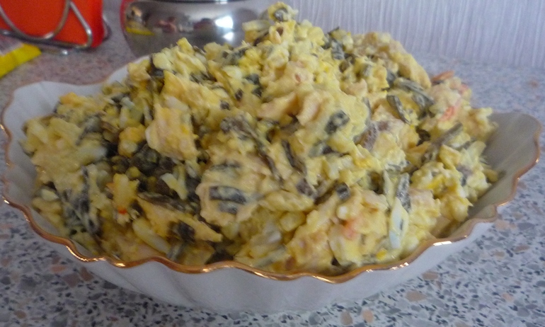Салат с морской капустой "Нептун"