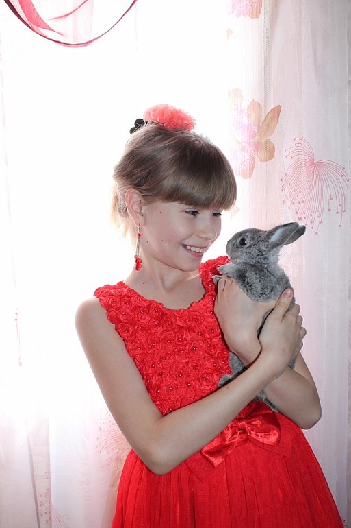Доча и крольчонок 21.03.14