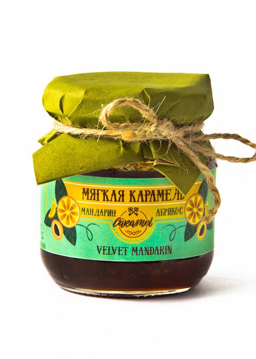 Мягкая карамель абрикос+мандарин 250гр «VELVET MANDARIN»