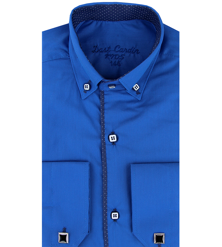 Рубашка для мальчика, Dast cardin, темно-синяя