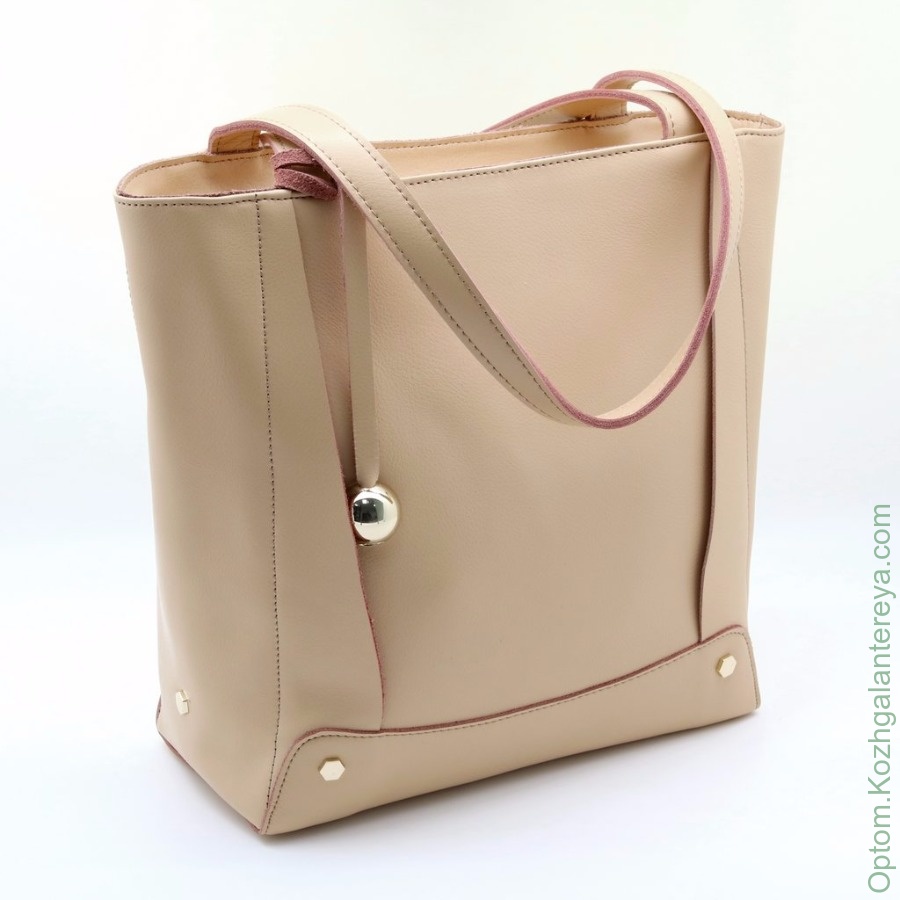 Женская кожаная сумка 879 Персиковый