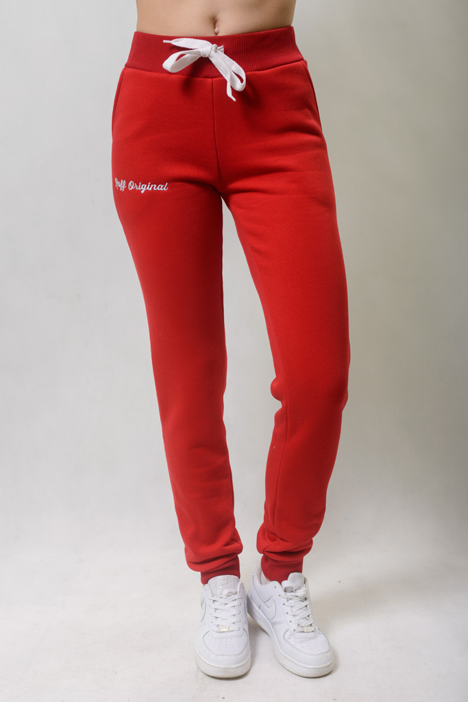 Красные спортивные штаны женские