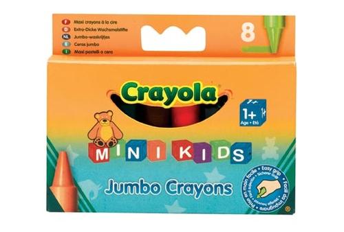 Crayola   8 восковых мелков для самых маленьких