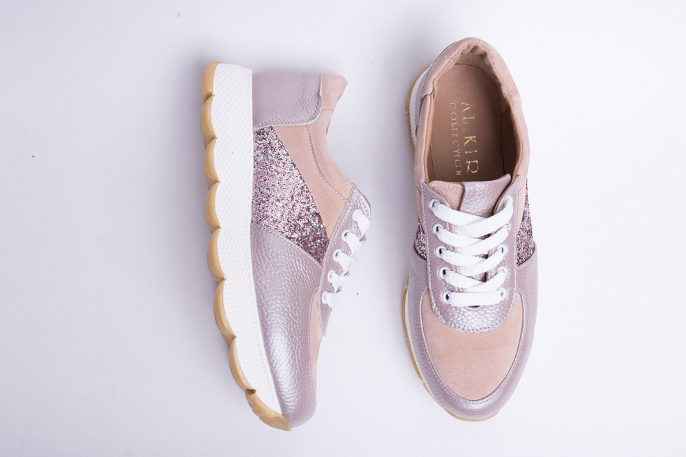 Кроссовки №370 Перламутр