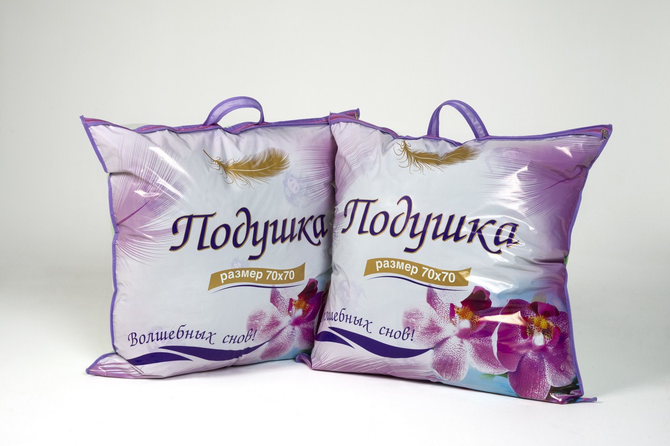 Подушка "Бамбук" 70х70 в тике