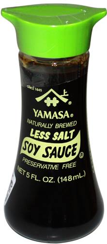 Натуральный соевый соус YAMASA с пониженным содержанием соли